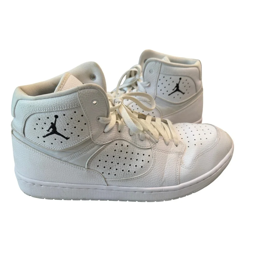 Jordan Access Mid White Black AR3762-100 Mens Size 14 Basketball Shoes Sneakers
